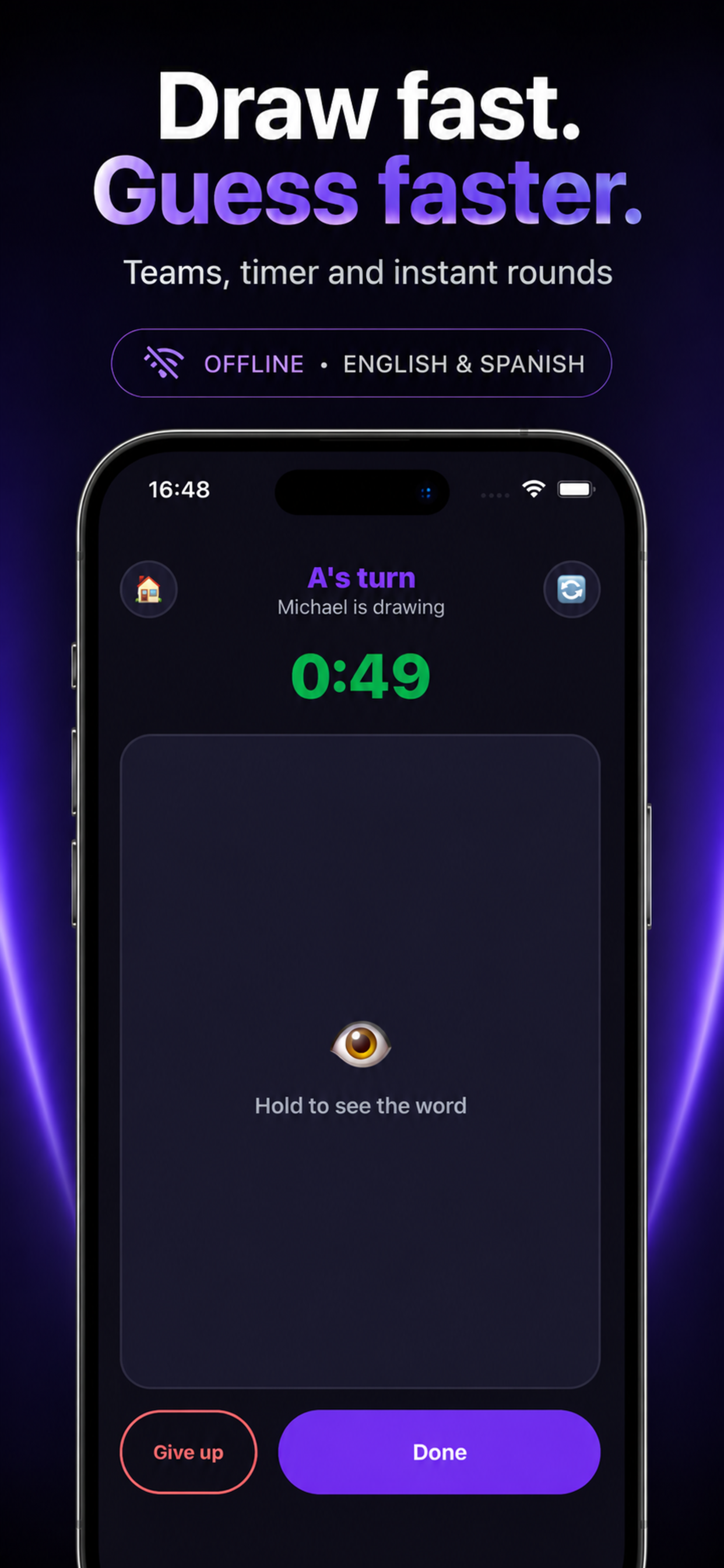 PartyKit draw and guess screen